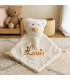 doudou ours blanc personnalisé