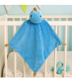 Doudou dinosaure bleu personnalisé