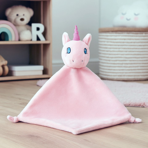 doudou licorne rose personnalisée