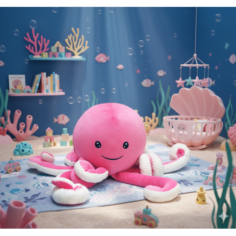 pieuvre peluche personnalisée