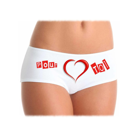 shorty femme personnalisé