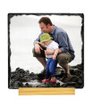Ardoise Photo Personnalisée Carrée - 19x19 cm - Fabrication Française