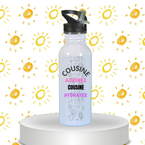 gourde personnalisée pour ma cousine adorée