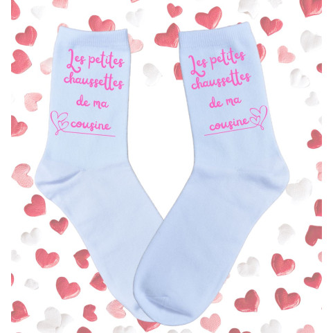chaussettes blanches originales pour une cousine