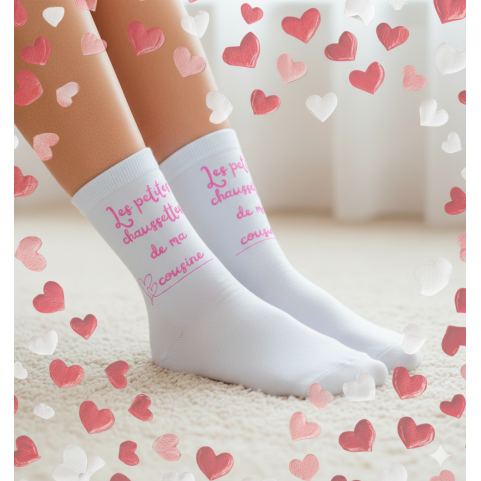 chaussettes rigolotes pour ma cousine