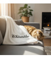 Plaid Microfibre Personnalisé 130x170 cm - Couverture Chien / Chat