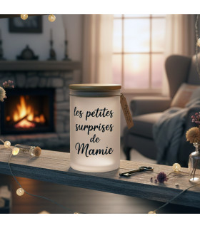 pot en verre personnalisé