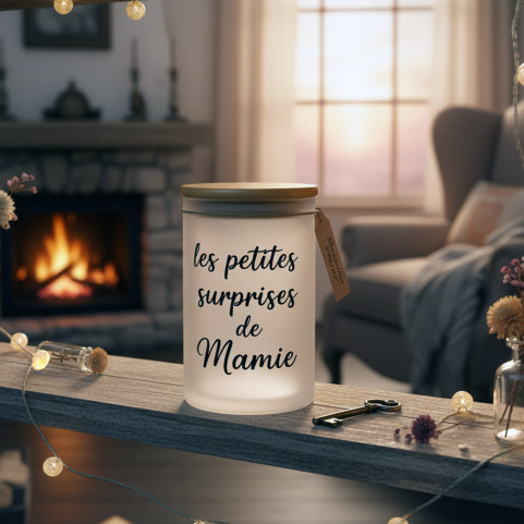 pot en verre personnalisé