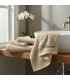 serviette de bain beige personnalisée