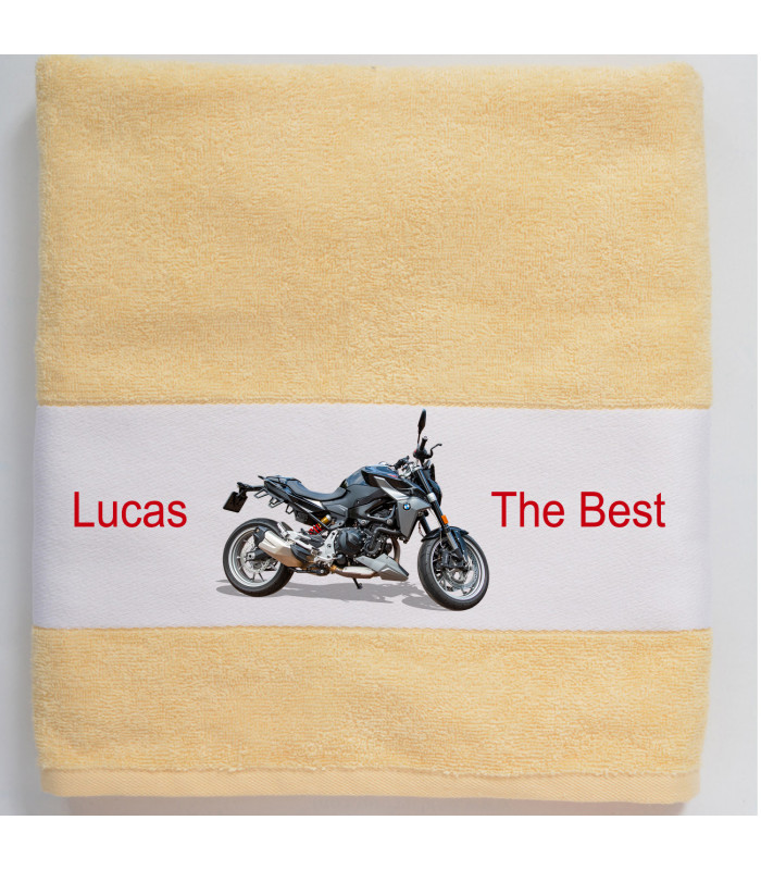 Serviette de Bain Photo Personnalisée - Coton Imprimé Sublimation