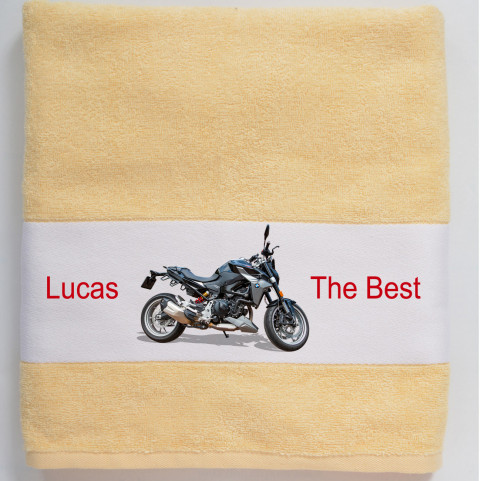 Serviette de Bain Photo Personnalisée - Coton Imprimé Sublimation