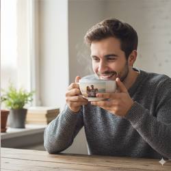 Bol Photo Personnalisé - Souvenirs du Petit Déjeuner