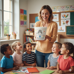 Cadeau Maîtresse Personnalisé avec Photo  Fin d'Année