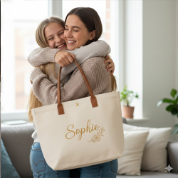 Cadeau Sœur Personnalisé : Photo, Texte, Broderie Originale