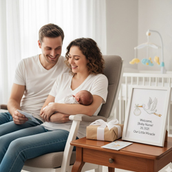 Cadeau de naissance personnalisé