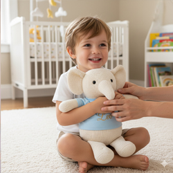 Peluche Personnalisée Broderie (Prénom & Naissance)