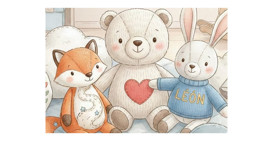 Doudou perdu, doudou retrouvé : la magie d’un prénom brodé pour la vie