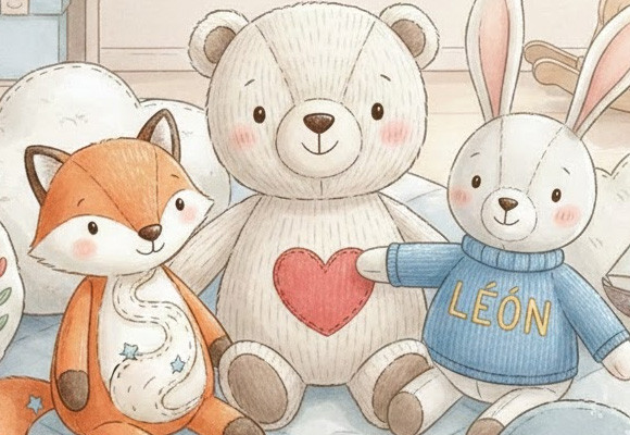 Doudou perdu, doudou retrouvé : la magie d’un prénom brodé pour la vie