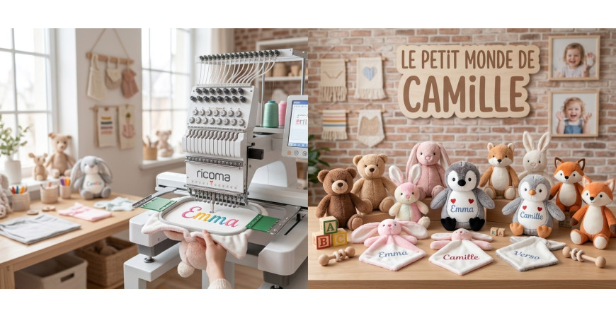 Doudou brodé personnalisé : comprendre les finitions et l'envers de la broderie