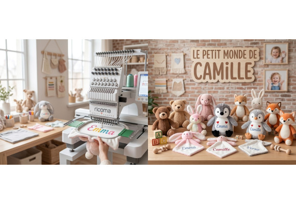 Doudou brodé personnalisé : comprendre les finitions et l'envers de la broderie